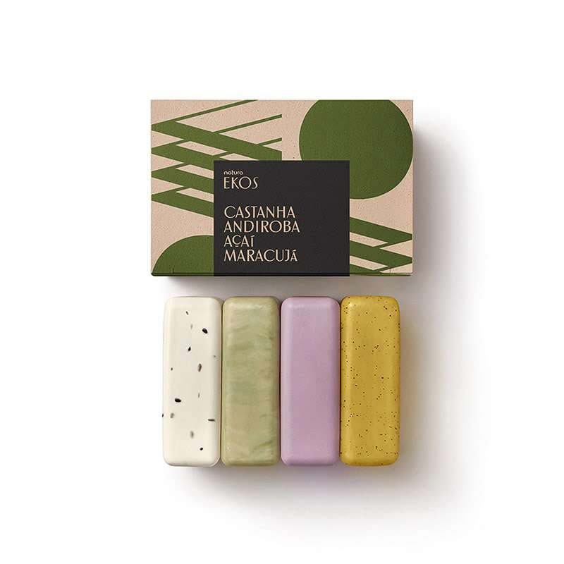 Jabones Ekos cremosos y Exfoliantes 4 x 100g