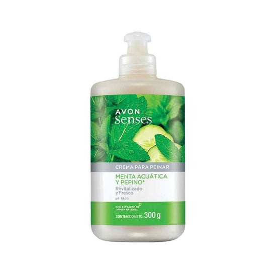Crema Para Peinar Menta y Pepino Avon Senses