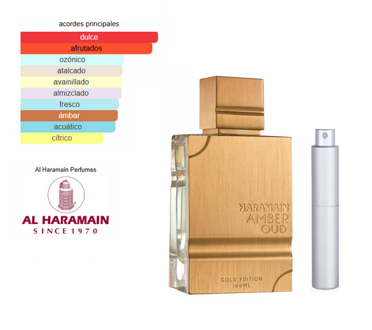 Amber Oud Gold Edition Al Haramain Decant 5ML