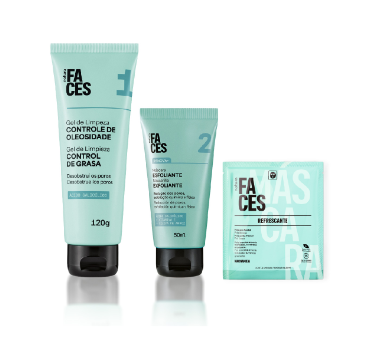 Trio rostro faces piel mixta