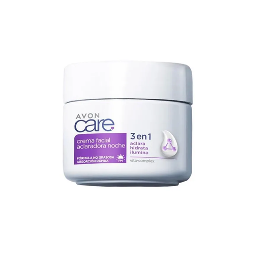 Crema Facial Aclaradora Noche 3 En 1 Care