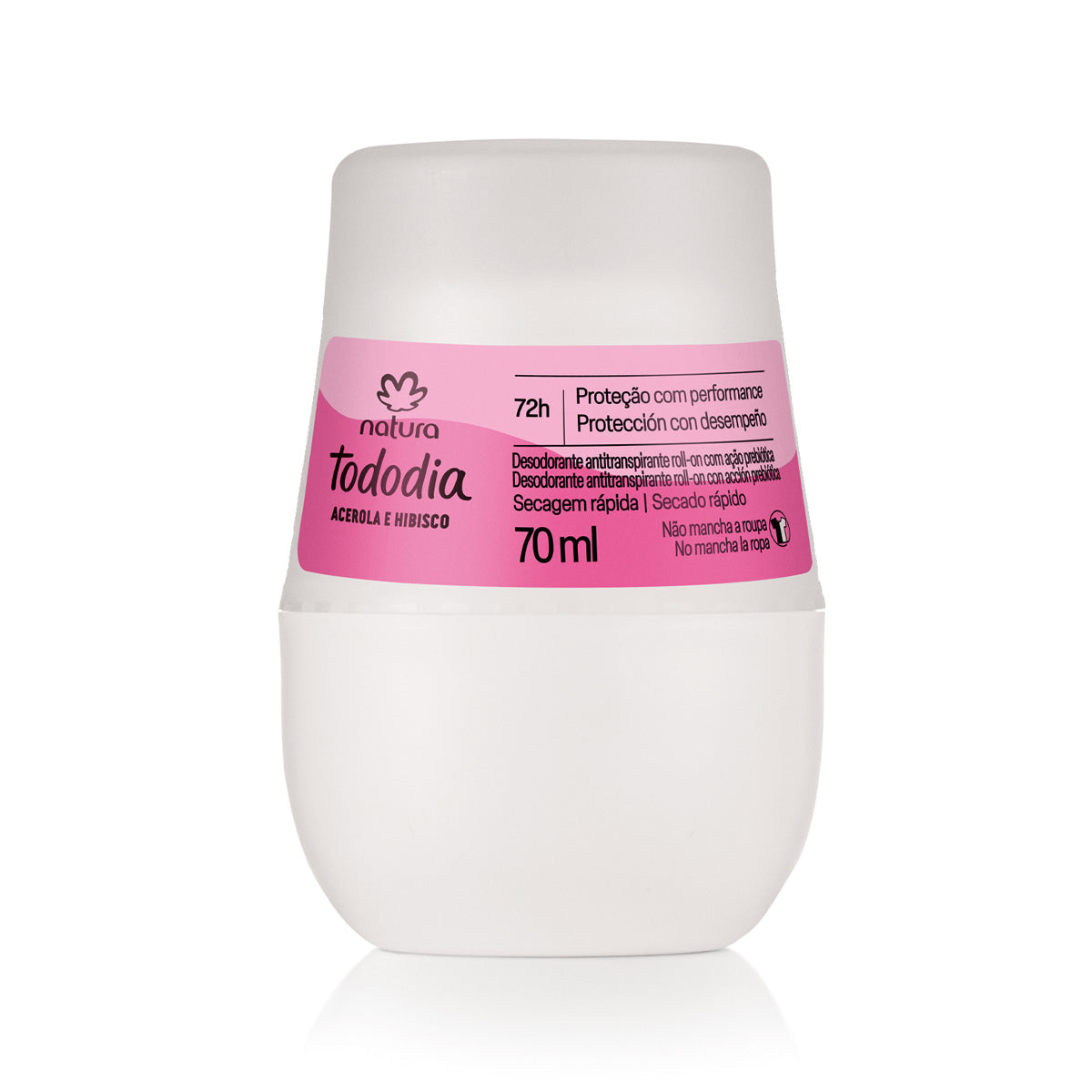Desodorante Antitranspirante Roll-on Tododia Acerola y Hibisco
