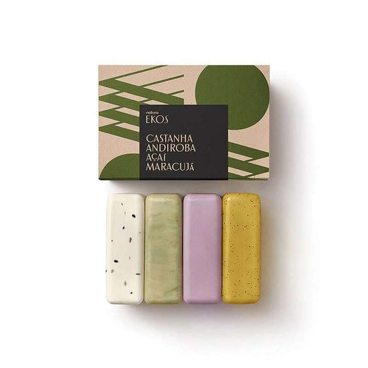 Jabones Ekos cremosos y Exfoliantes 4 x 100g
