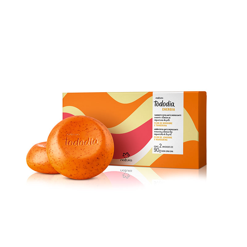 Tododia Jabones exfoliantes flor de jengibre y mandarina