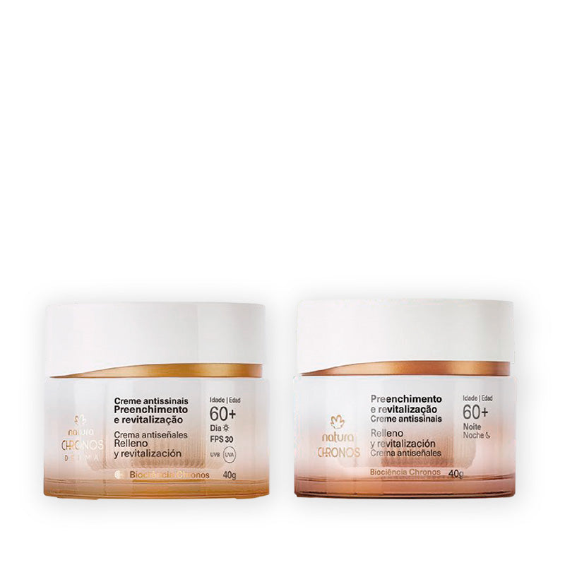 Kit Chronos día y noche 60+ Relleno y revitalización