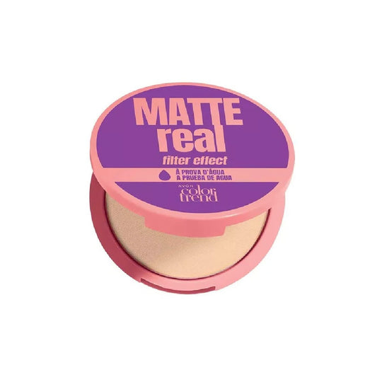 Matte Real Polvo Compacto Mate Claro