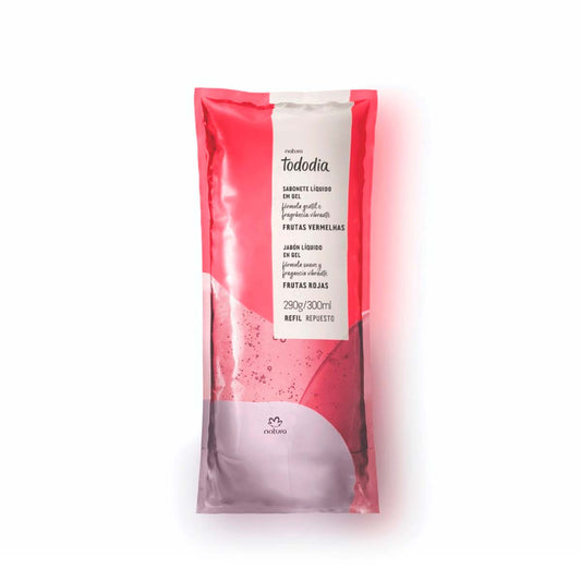 Repuesto Tododia Jabón líquido en gel frutas rojas 300 ml