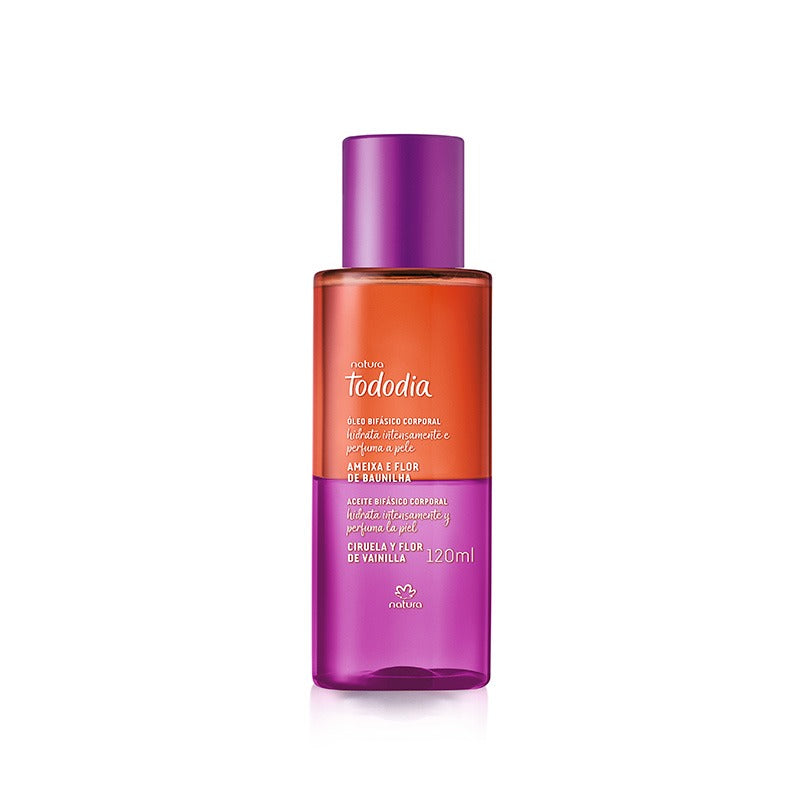 Tododia Óleo bifásico corporal ciruela y flor de vainilla 120 ml