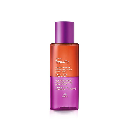 Tododia Óleo bifásico corporal ciruela y flor de vainilla 120 ml