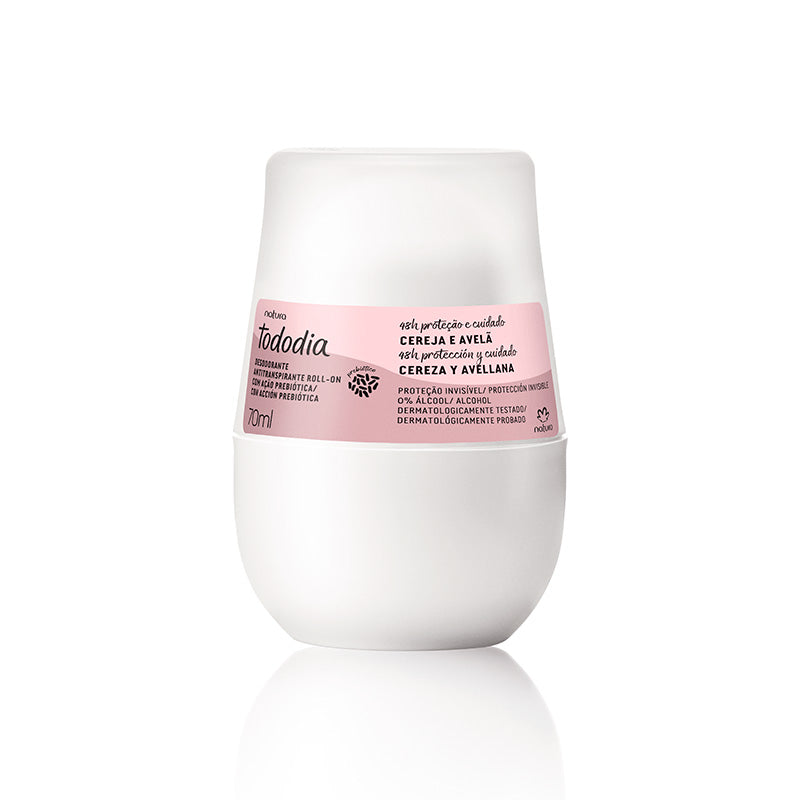 Desodorante antitranspirante roll-on cereza y avellana
