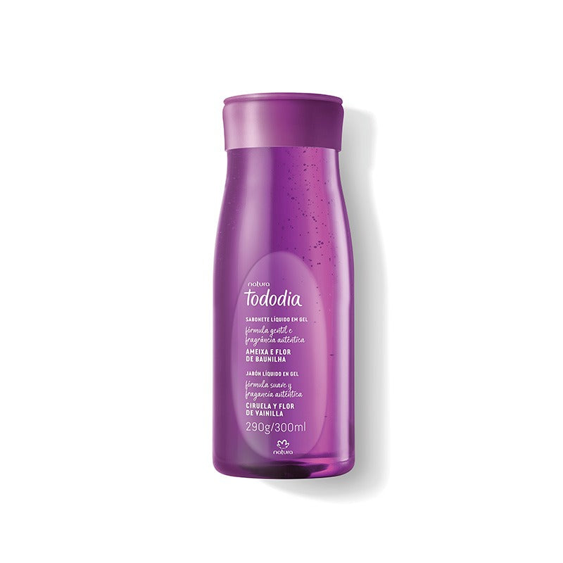 Tododia Jabón líquido en gel ciruela y flor de vainilla 300 ml