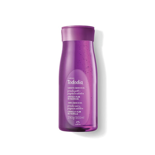 Tododia Jabón líquido en gel ciruela y flor de vainilla 300 ml