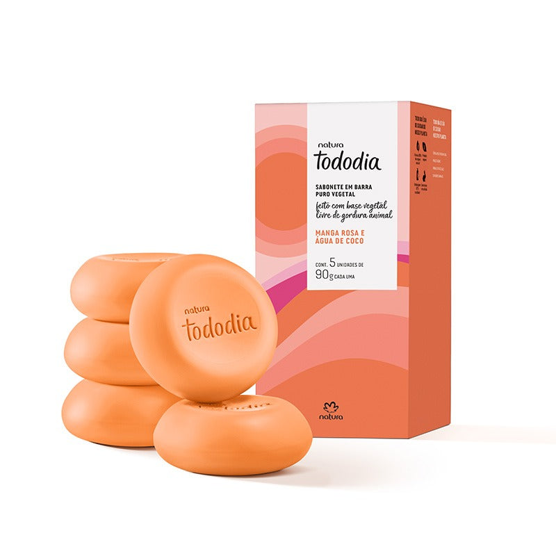 Jabones Tododia Mango Rosa y Agua de Coco 5x90g